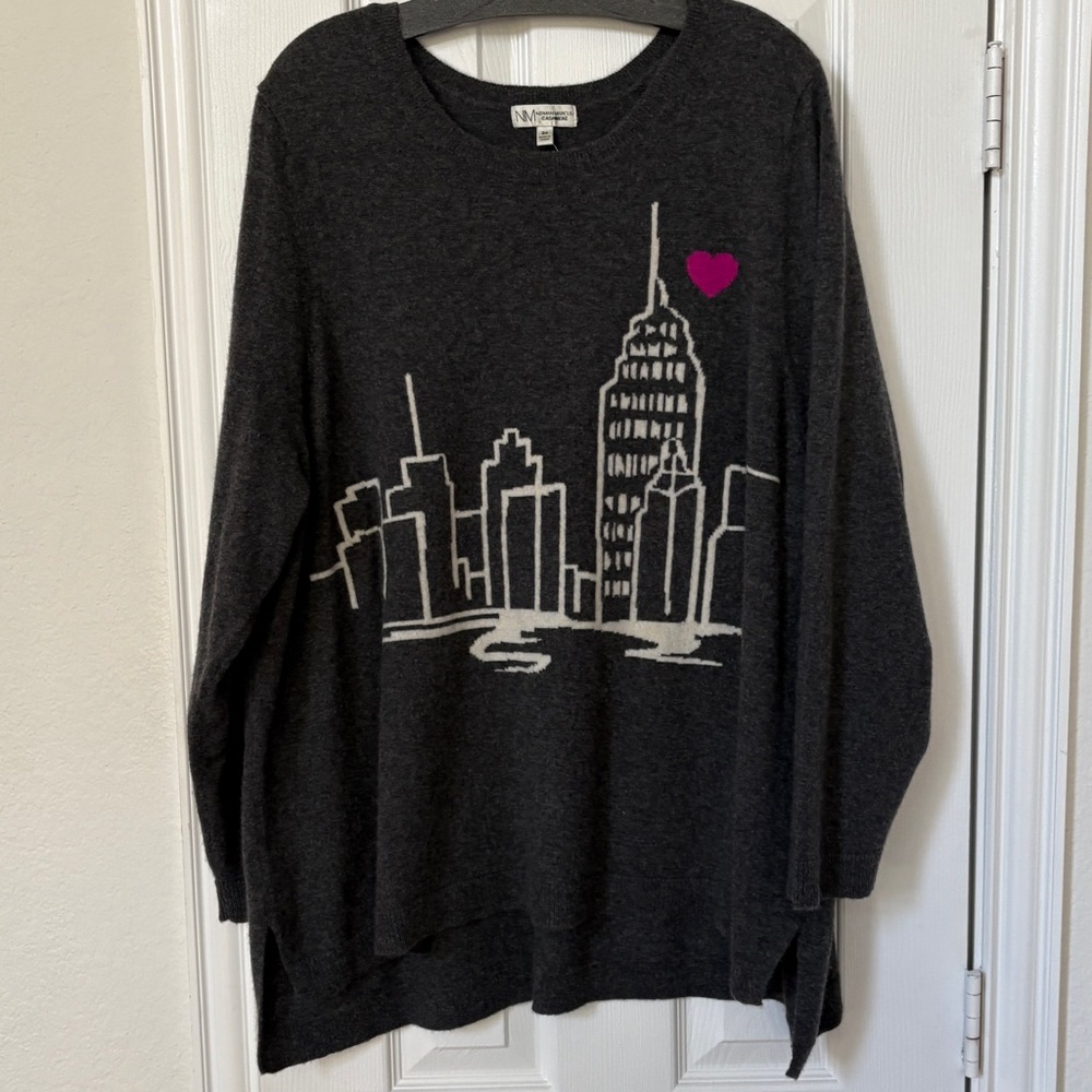 NWT 3X NEIMAN MARCUS CASHMERE COLLECTION New York Skyline